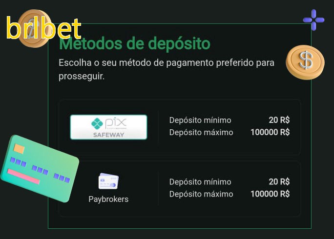 O cassino brlbetbet oferece uma grande variedade de métodos de pagamento